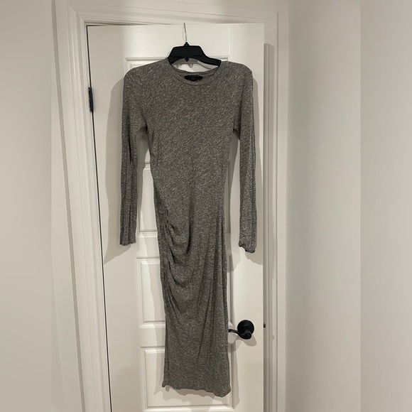 All saints Tina dress gray midi size medium - Picture 6 of 11